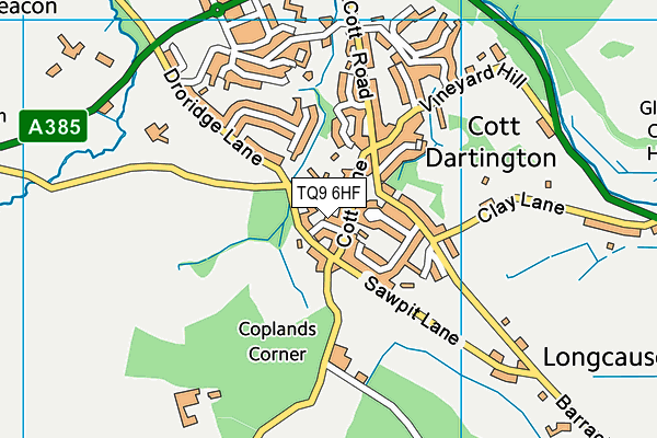 TQ9 6HF map - OS VectorMap District (Ordnance Survey) TQ9 6HF map - OS VectorMap District (Ordnance Survey)