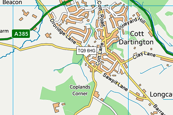 TQ9 6HG map - OS VectorMap District (Ordnance Survey) TQ9 6HG map - OS VectorMap District (Ordnance Survey)