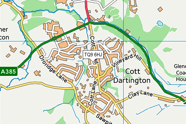 TQ9 6HJ map - OS VectorMap District (Ordnance Survey) TQ9 6HJ map - OS VectorMap District (Ordnance Survey)