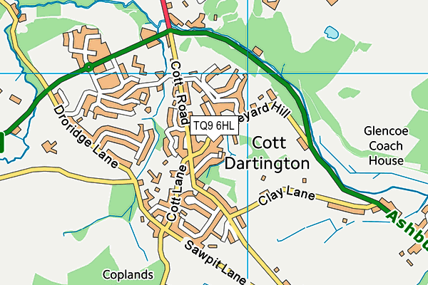 TQ9 6HL map - OS VectorMap District (Ordnance Survey) TQ9 6HL map - OS VectorMap District (Ordnance Survey)