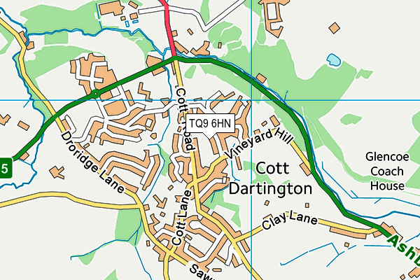 TQ9 6HN map - OS VectorMap District (Ordnance Survey)