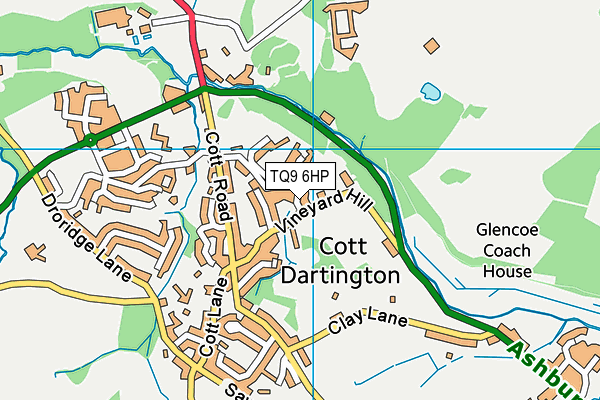 TQ9 6HP map - OS VectorMap District (Ordnance Survey) TQ9 6HP map - OS VectorMap District (Ordnance Survey)