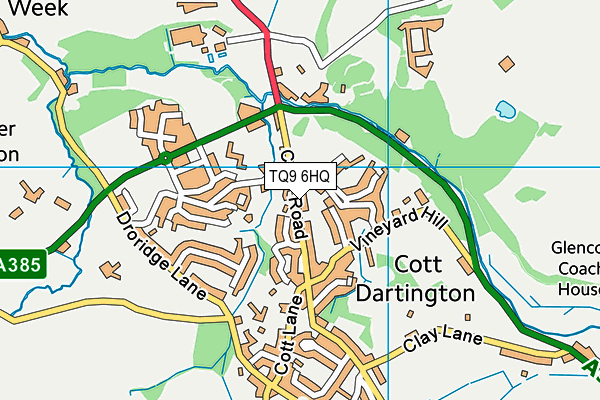TQ9 6HQ map - OS VectorMap District (Ordnance Survey) TQ9 6HQ map - OS VectorMap District (Ordnance Survey)