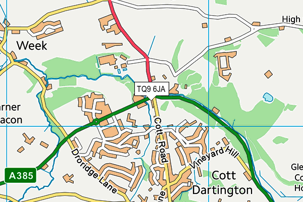 TQ9 6JA map - OS VectorMap District (Ordnance Survey) TQ9 6JA map - OS VectorMap District (Ordnance Survey)