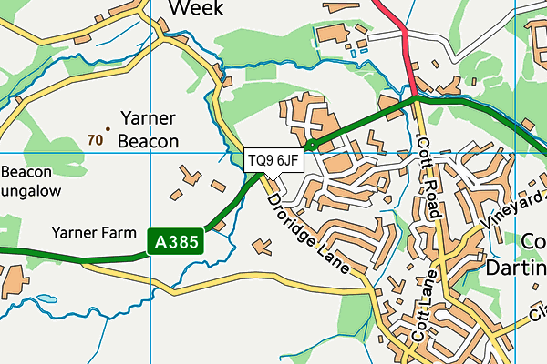 TQ9 6JF map - OS VectorMap District (Ordnance Survey) TQ9 6JF map - OS VectorMap District (Ordnance Survey)
