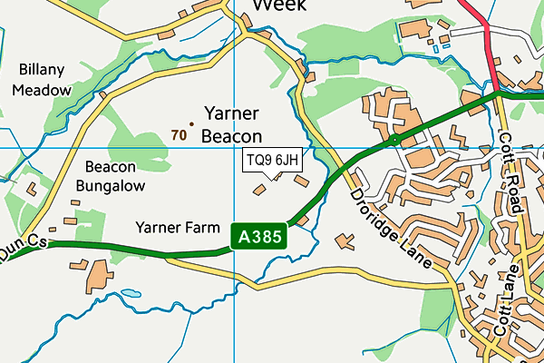 TQ9 6JH map - OS VectorMap District (Ordnance Survey) TQ9 6JH map - OS VectorMap District (Ordnance Survey)