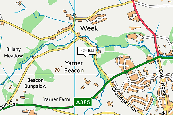 TQ9 6JJ map - OS VectorMap District (Ordnance Survey) TQ9 6JJ map - OS VectorMap District (Ordnance Survey)