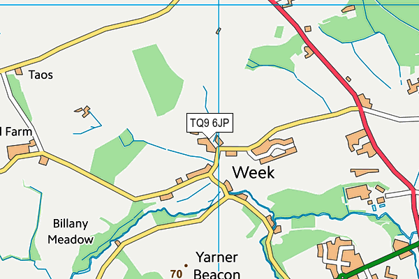 TQ9 6JP map - OS VectorMap District (Ordnance Survey) TQ9 6JP map - OS VectorMap District (Ordnance Survey)