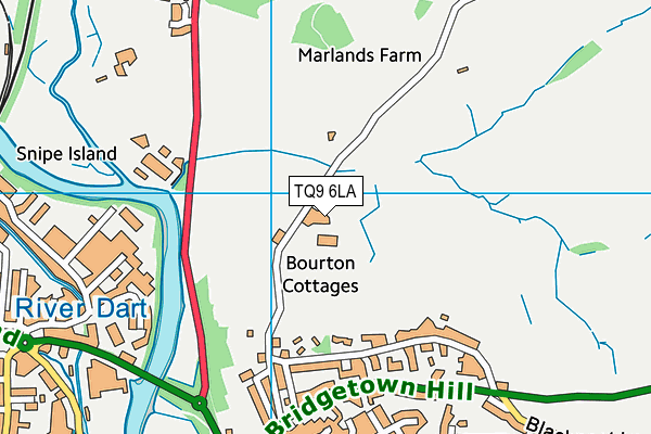 TQ9 6LA map - OS VectorMap District (Ordnance Survey) TQ9 6LA map - OS VectorMap District (Ordnance Survey)