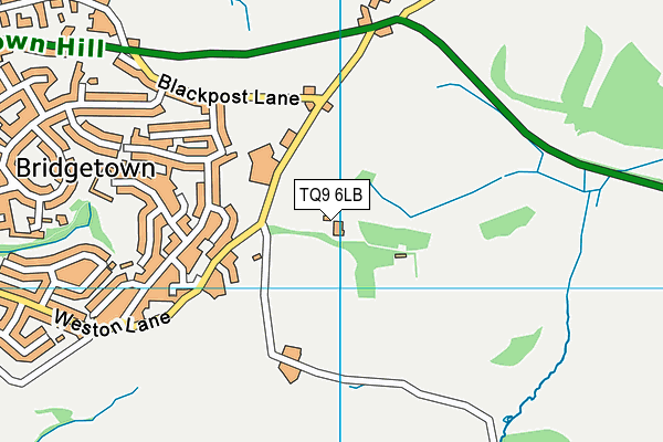 TQ9 6LB map - OS VectorMap District (Ordnance Survey) TQ9 6LB map - OS VectorMap District (Ordnance Survey)