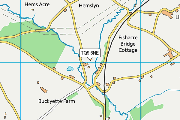 TQ9 6NE map - OS VectorMap District (Ordnance Survey) TQ9 6NE map - OS VectorMap District (Ordnance Survey)