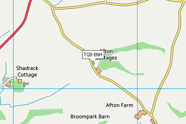 TQ9 6NH map - OS VectorMap District (Ordnance Survey) TQ9 6NH map - OS VectorMap District (Ordnance Survey)
