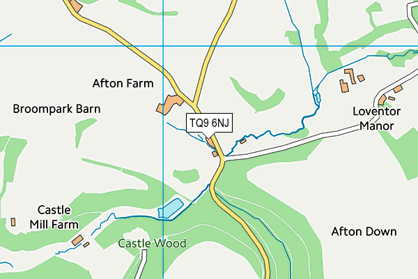 TQ9 6NJ map - OS VectorMap District (Ordnance Survey) TQ9 6NJ map - OS VectorMap District (Ordnance Survey)