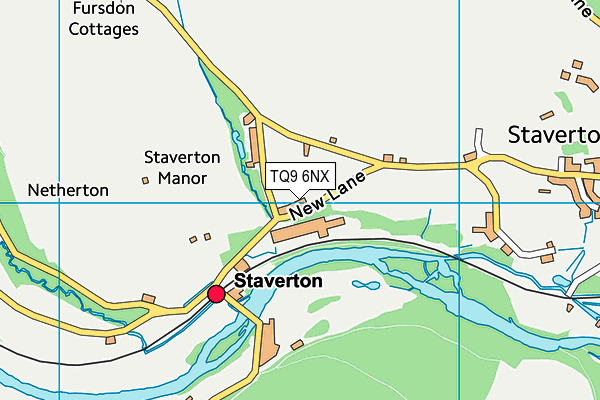 TQ9 6NX map - OS VectorMap District (Ordnance Survey)