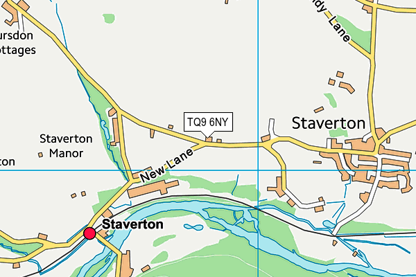 TQ9 6NY map - OS VectorMap District (Ordnance Survey)