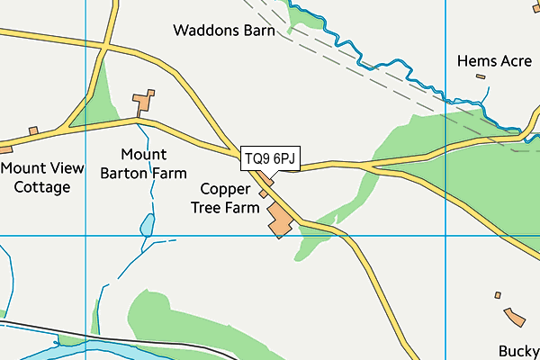 TQ9 6PJ map - OS VectorMap District (Ordnance Survey) TQ9 6PJ map - OS VectorMap District (Ordnance Survey)