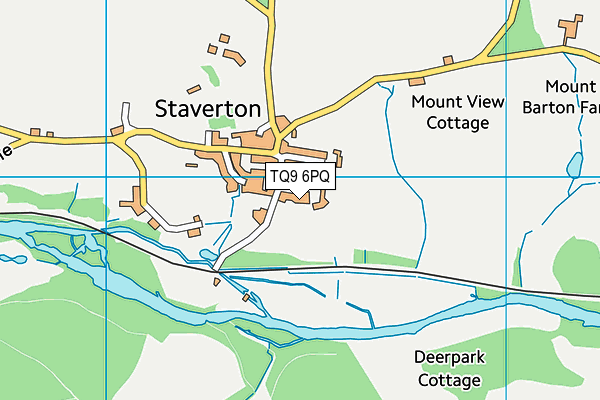 TQ9 6PQ map - OS VectorMap District (Ordnance Survey)