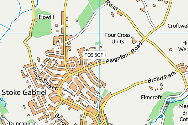 TQ9 6QF map - OS VectorMap District (Ordnance Survey) TQ9 6QF map - OS VectorMap District (Ordnance Survey)