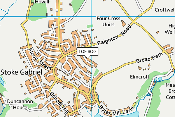 TQ9 6QG map - OS VectorMap District (Ordnance Survey) TQ9 6QG map - OS VectorMap District (Ordnance Survey)
