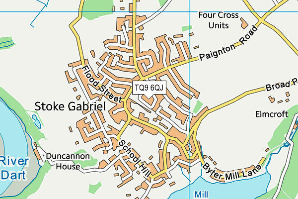 TQ9 6QJ map - OS VectorMap District (Ordnance Survey) TQ9 6QJ map - OS VectorMap District (Ordnance Survey)
