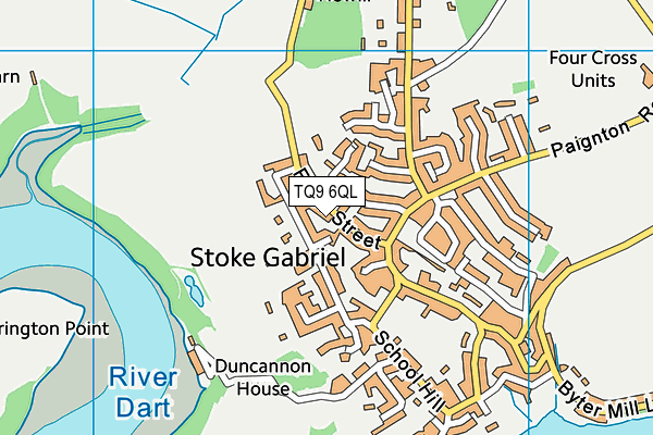 TQ9 6QL map - OS VectorMap District (Ordnance Survey) TQ9 6QL map - OS VectorMap District (Ordnance Survey)