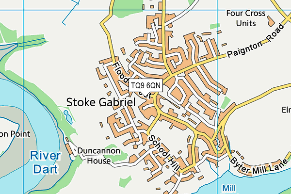 TQ9 6QN map - OS VectorMap District (Ordnance Survey) TQ9 6QN map - OS VectorMap District (Ordnance Survey)