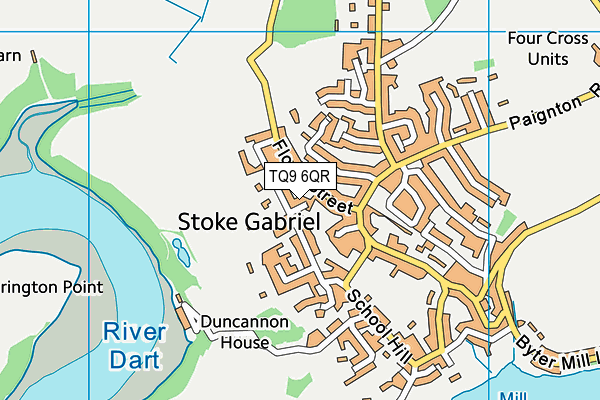TQ9 6QR map - OS VectorMap District (Ordnance Survey) TQ9 6QR map - OS VectorMap District (Ordnance Survey)