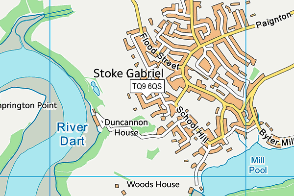 TQ9 6QS map - OS VectorMap District (Ordnance Survey) TQ9 6QS map - OS VectorMap District (Ordnance Survey)