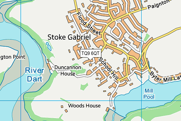 TQ9 6QT map - OS VectorMap District (Ordnance Survey)