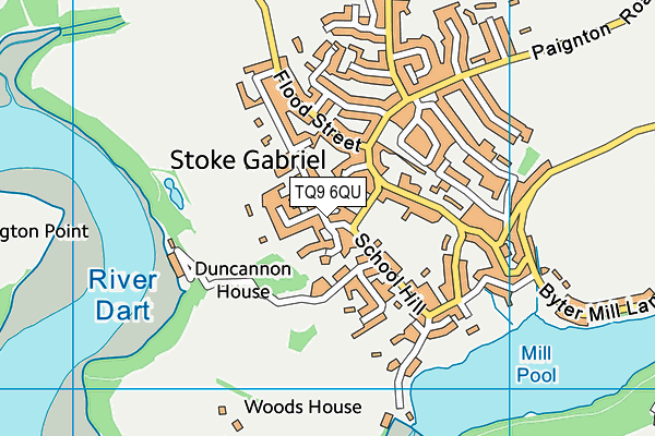 TQ9 6QU map - OS VectorMap District (Ordnance Survey) TQ9 6QU map - OS VectorMap District (Ordnance Survey)