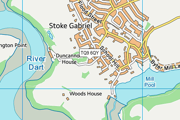 TQ9 6QY map - OS VectorMap District (Ordnance Survey) TQ9 6QY map - OS VectorMap District (Ordnance Survey)