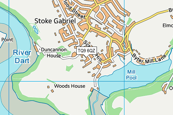 TQ9 6QZ map - OS VectorMap District (Ordnance Survey)