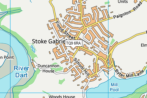 TQ9 6RA map - OS VectorMap District (Ordnance Survey) TQ9 6RA map - OS VectorMap District (Ordnance Survey)
