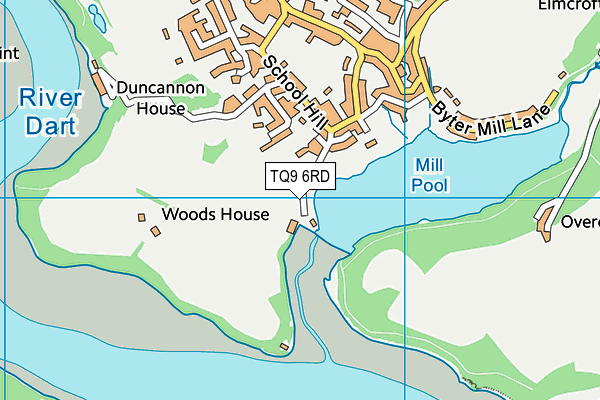 TQ9 6RD map - OS VectorMap District (Ordnance Survey) TQ9 6RD map - OS VectorMap District (Ordnance Survey)