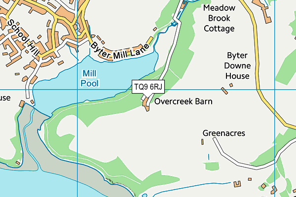 TQ9 6RJ map - OS VectorMap District (Ordnance Survey) TQ9 6RJ map - OS VectorMap District (Ordnance Survey)