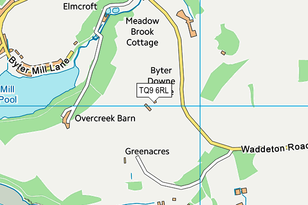 TQ9 6RL map - OS VectorMap District (Ordnance Survey)