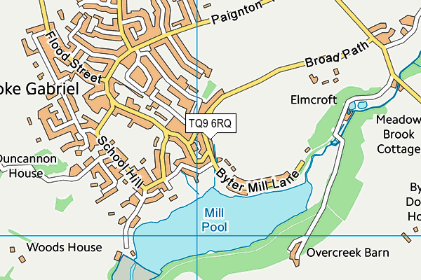 TQ9 6RQ map - OS VectorMap District (Ordnance Survey) TQ9 6RQ map - OS VectorMap District (Ordnance Survey)