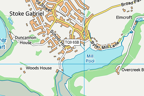 TQ9 6SB map - OS VectorMap District (Ordnance Survey) TQ9 6SB map - OS VectorMap District (Ordnance Survey)