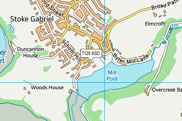 TQ9 6SD map - OS VectorMap District (Ordnance Survey) TQ9 6SD map - OS VectorMap District (Ordnance Survey)