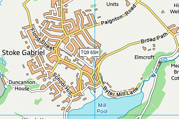 TQ9 6SH map - OS VectorMap District (Ordnance Survey) TQ9 6SH map - OS VectorMap District (Ordnance Survey)