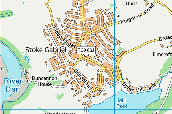 TQ9 6SJ map - OS VectorMap District (Ordnance Survey) TQ9 6SJ map - OS VectorMap District (Ordnance Survey)