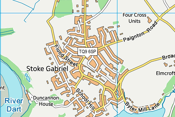 TQ9 6SP map - OS VectorMap District (Ordnance Survey) TQ9 6SP map - OS VectorMap District (Ordnance Survey)