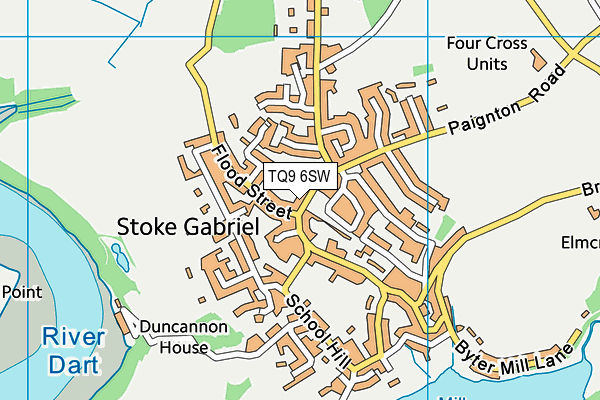 TQ9 6SW map - OS VectorMap District (Ordnance Survey) TQ9 6SW map - OS VectorMap District (Ordnance Survey)