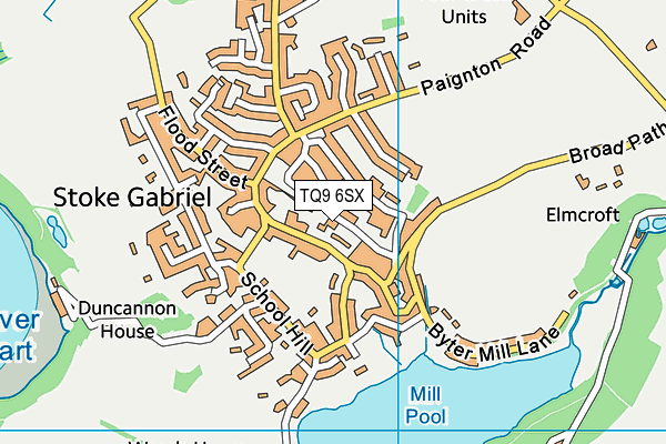 TQ9 6SX map - OS VectorMap District (Ordnance Survey) TQ9 6SX map - OS VectorMap District (Ordnance Survey)