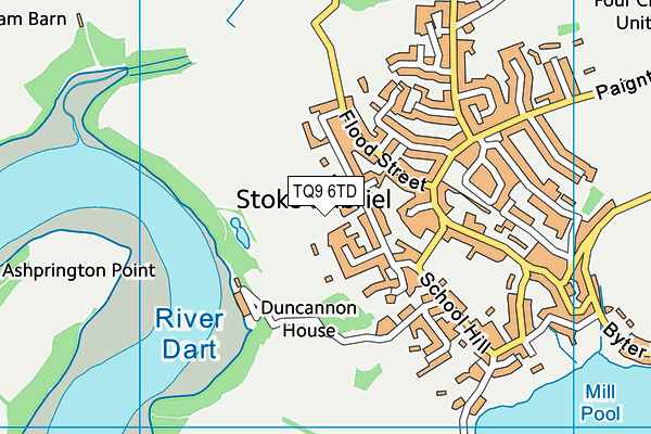 TQ9 6TD map - OS VectorMap District (Ordnance Survey) TQ9 6TD map - OS VectorMap District (Ordnance Survey)