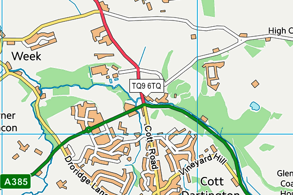 TQ9 6TQ map - OS VectorMap District (Ordnance Survey) TQ9 6TQ map - OS VectorMap District (Ordnance Survey)