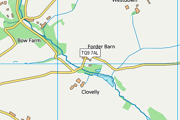 TQ9 7AL map - OS VectorMap District (Ordnance Survey) TQ9 7AL map - OS VectorMap District (Ordnance Survey)