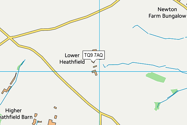 TQ9 7AQ map - OS VectorMap District (Ordnance Survey)