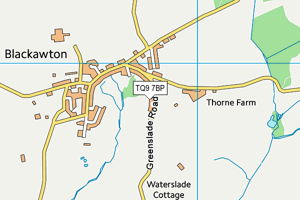 TQ9 7BP map - OS VectorMap District (Ordnance Survey) TQ9 7BP map - OS VectorMap District (Ordnance Survey)