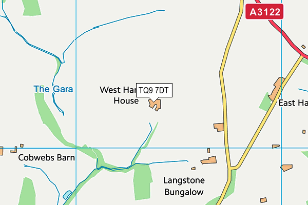 TQ9 7DT map - OS VectorMap District (Ordnance Survey) TQ9 7DT map - OS VectorMap District (Ordnance Survey)
